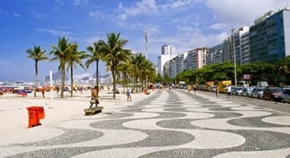 Imagem da rota de São Paulo, SP para Rio de Janeiro, RJ